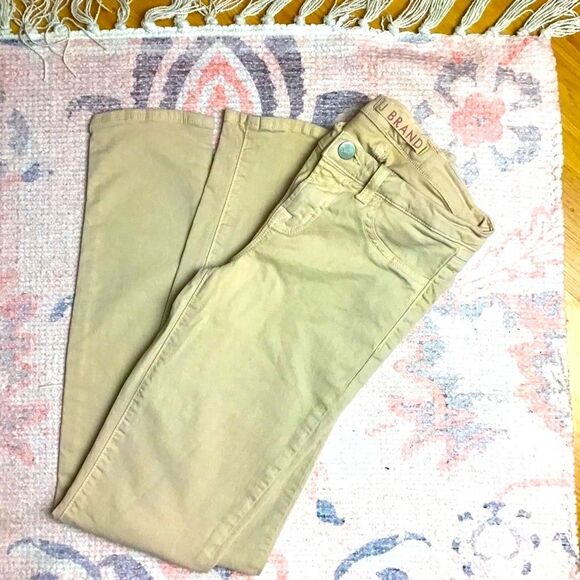 J Brand Low Rise Skinny Jeans Pants Tan Nude Size 24 - Picture 2 of 3